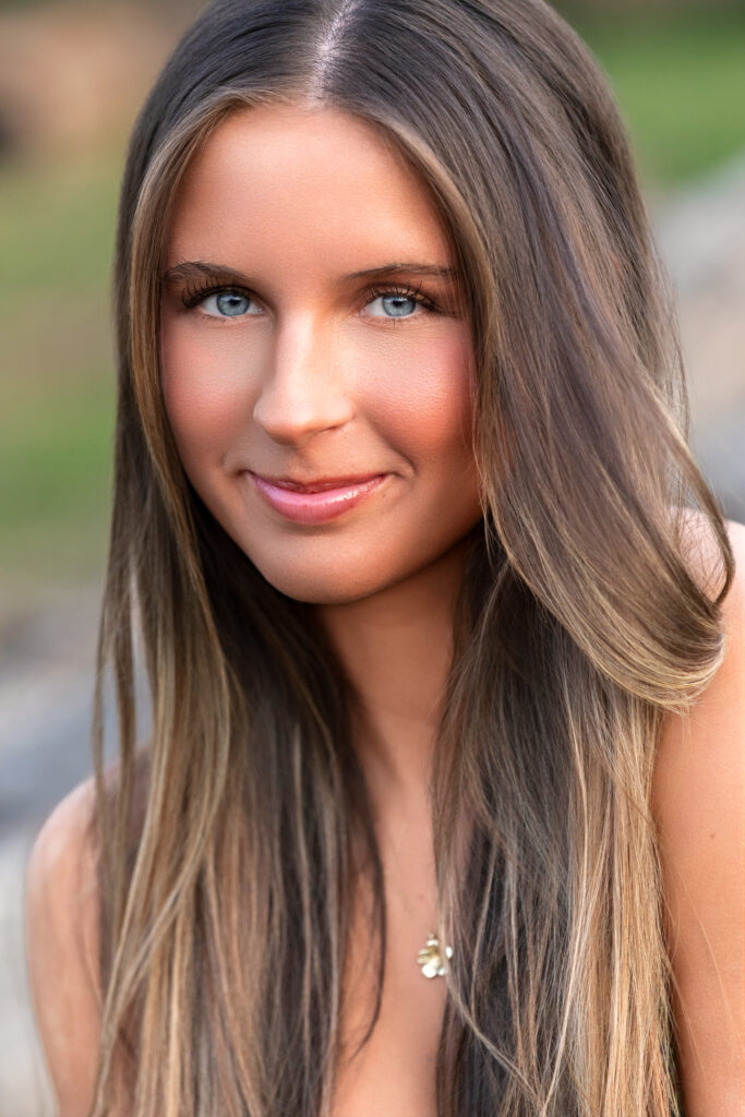 high school senior close up